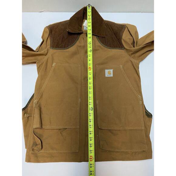 VTG Carhartt Hunting Jacket Size Medium Duck Canvas Game Pouch USA Made - Picture 8 of 11